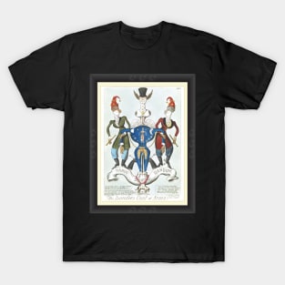 The Dandies Coat Of Arms - Mens Fashion Caricature T-Shirt